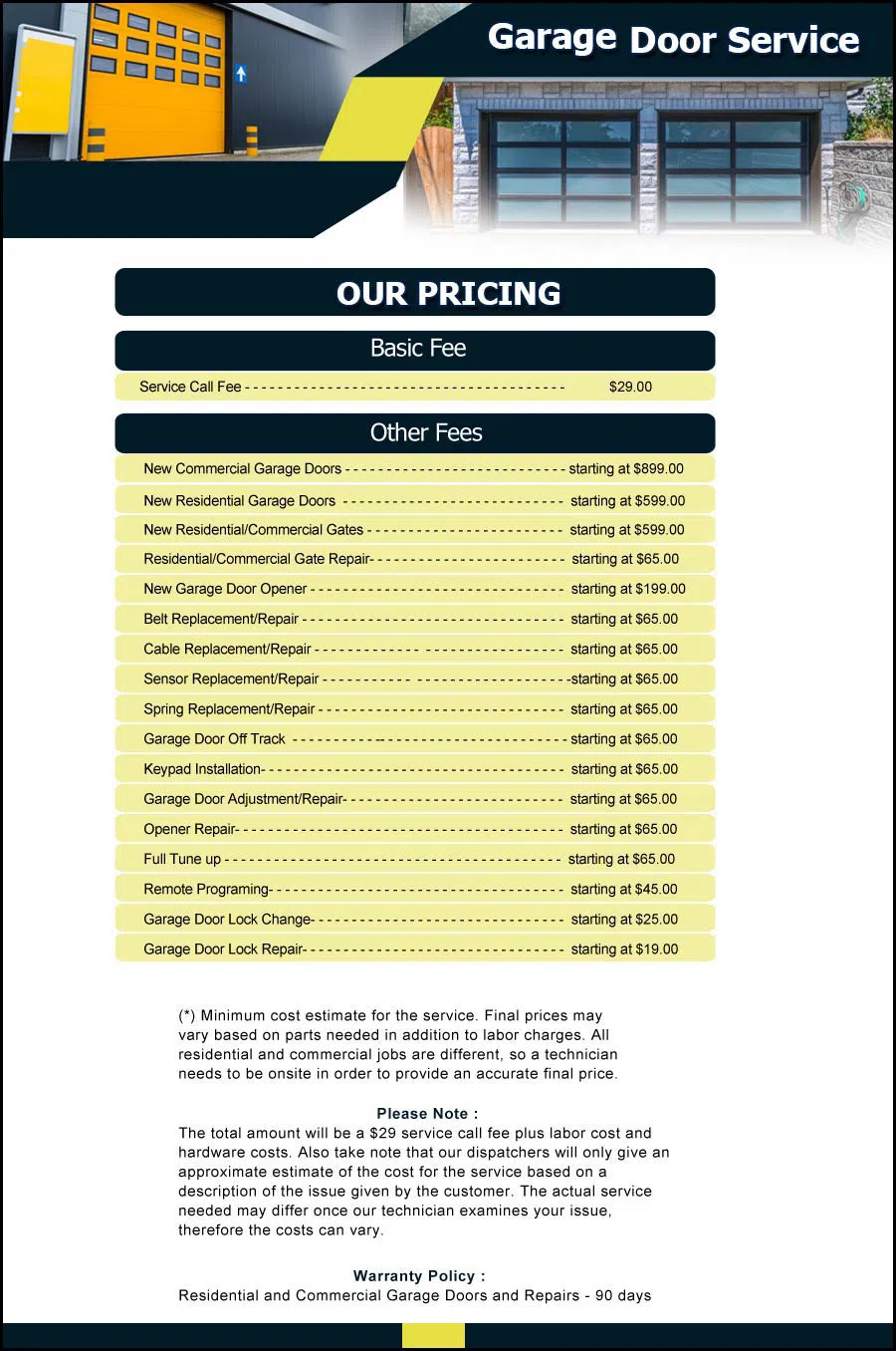 Garage Door & Opener Repairs Uniondale, NY 516-323-7294